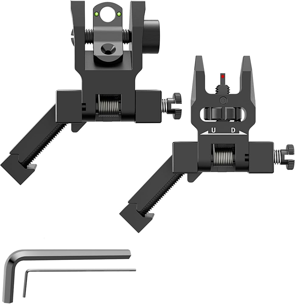 Amazon.co.jp: TFFUAM 45度オフセットアイアンサイト フリップアップ