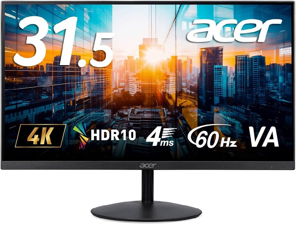 Amazon.co.jp: Acer 4K モニター KG2 31.5インチ VA 非光沢NTSC 72