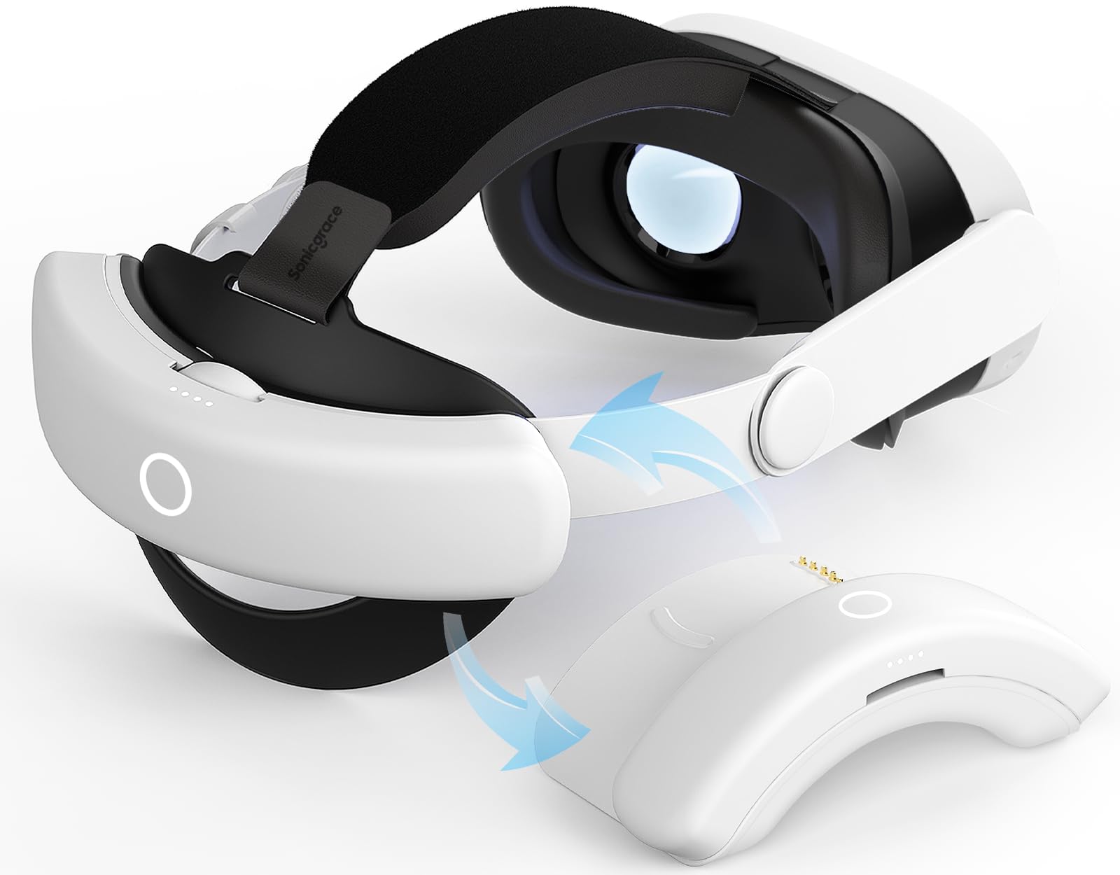 Amazon.com: Sonicgrace S3 Duo 20W Fast Charging Battery Head Strap