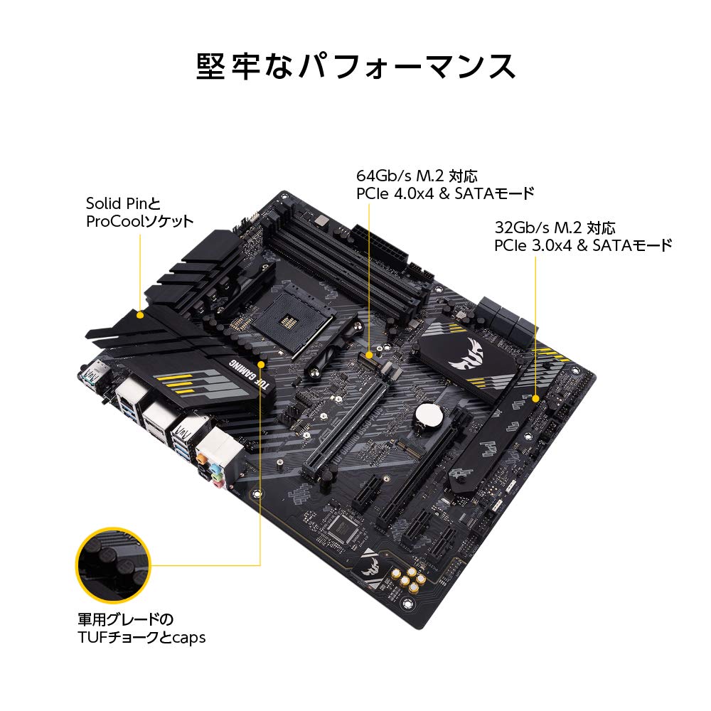 Amazon | ASUS TUF GAMING B550-PLUS AMD Ryzen 5000シリーズ AM4 対応