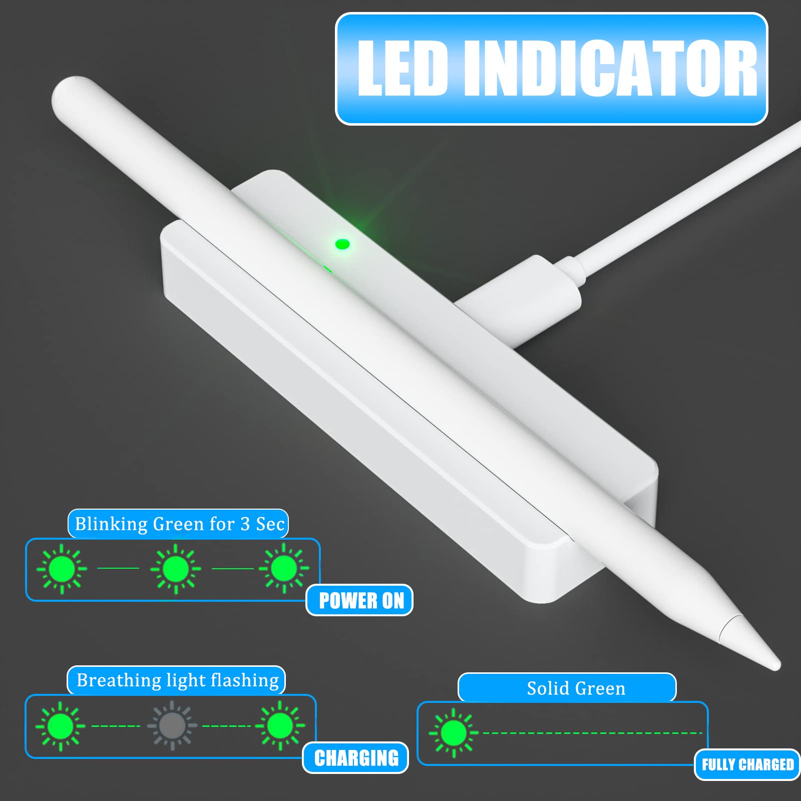 Amazon | マグネット式ワイヤレス充電器ドック USBケーブル付き Apple