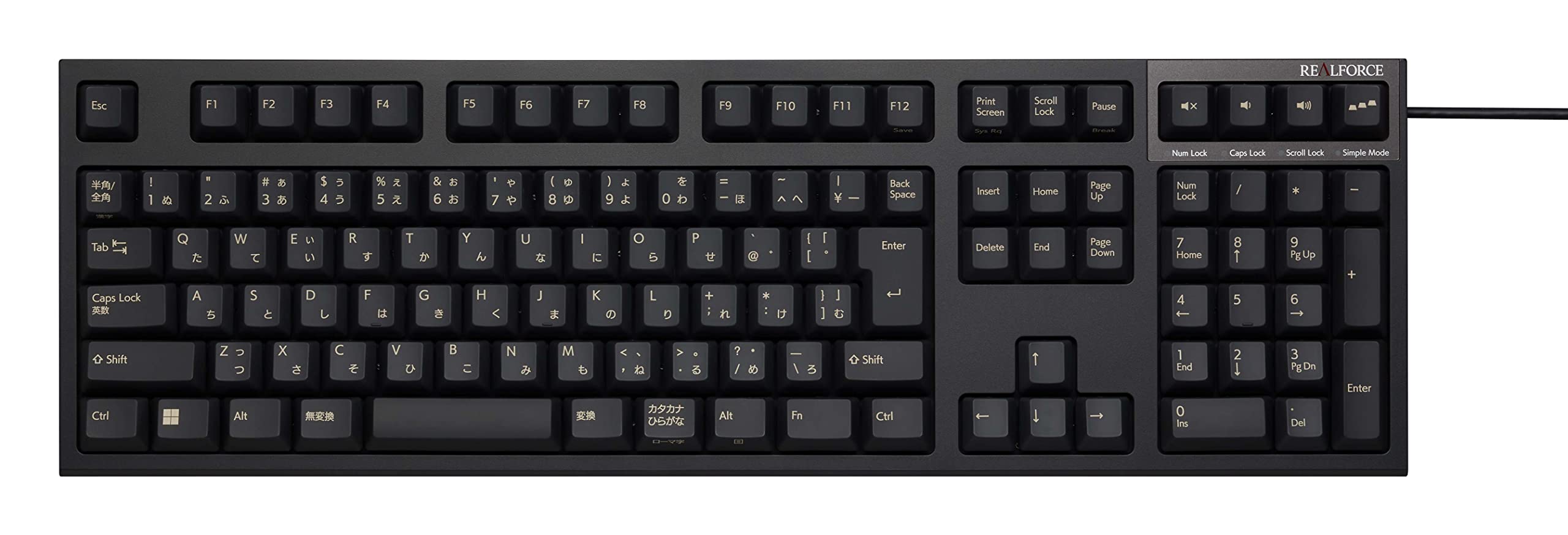 Amazon.co.jp: REALFORCE R3S キーボード 有線 フル 30g 日本語配列