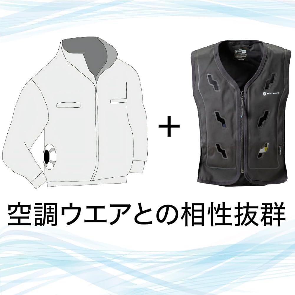 Amazon.co.jp: INUTEQ Bodycool 注水式冷却ベスト Smart-X ブラック 水