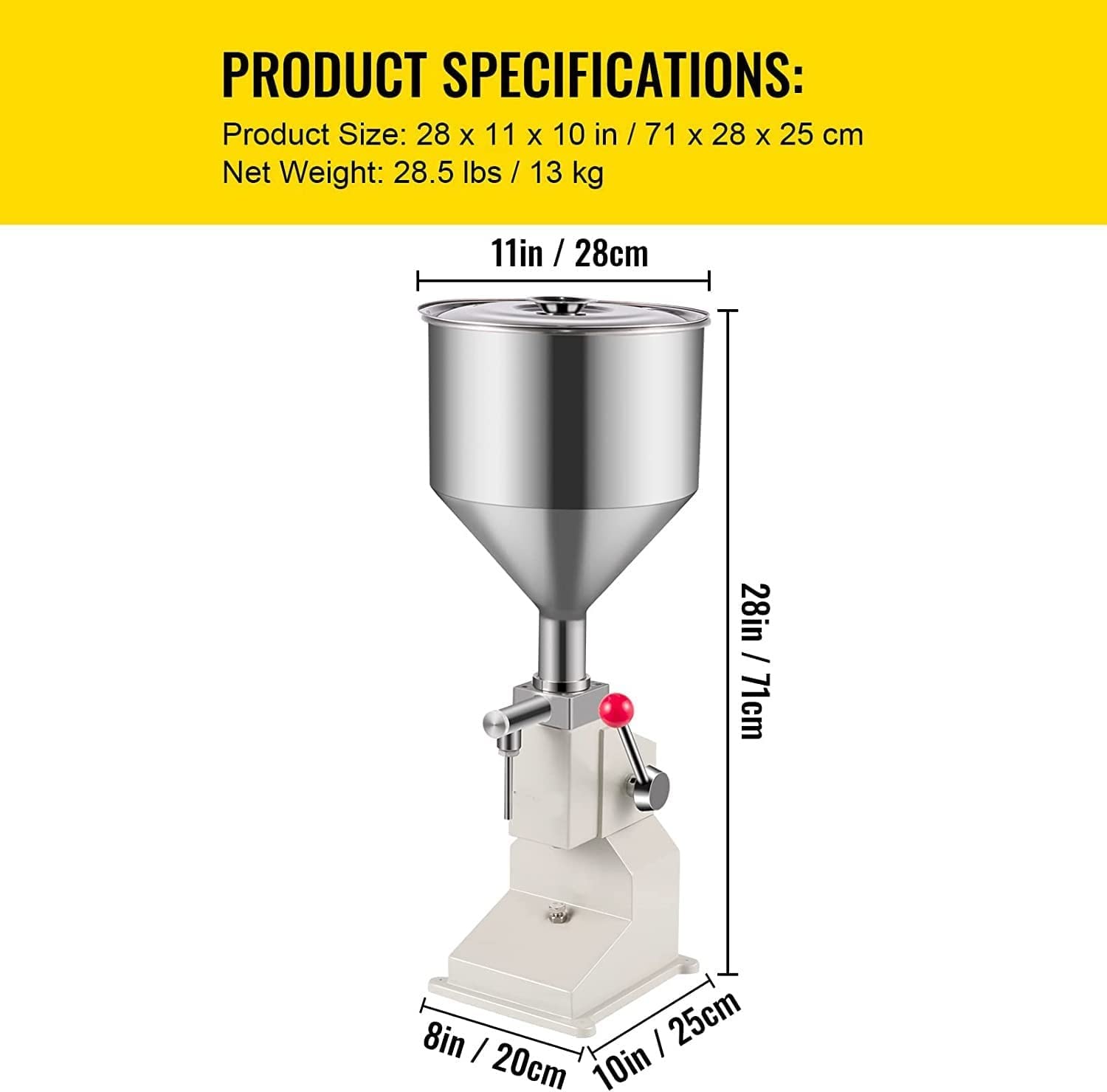 Amazon.co.jp: 充填機、ステンレス鋼手動液体充填機、調整可能な5-50ml