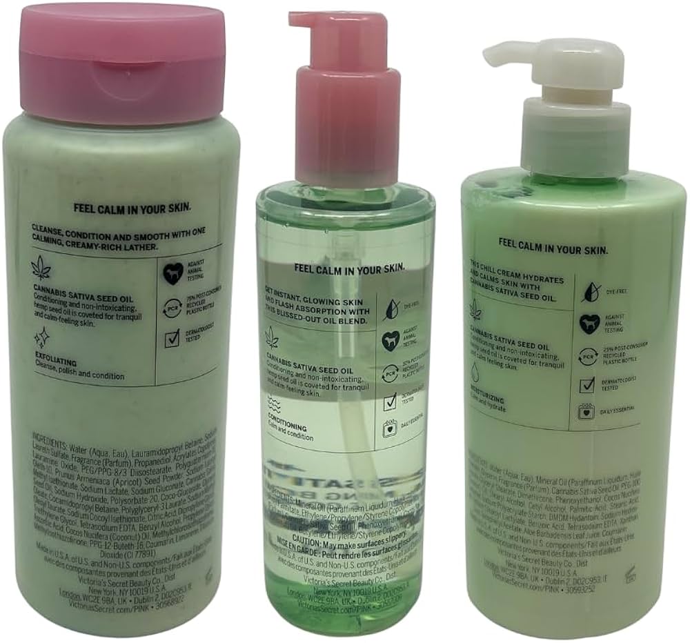 Amazon.com : Victoria's Secret PINK COCO CHILL Body Care 3-piece