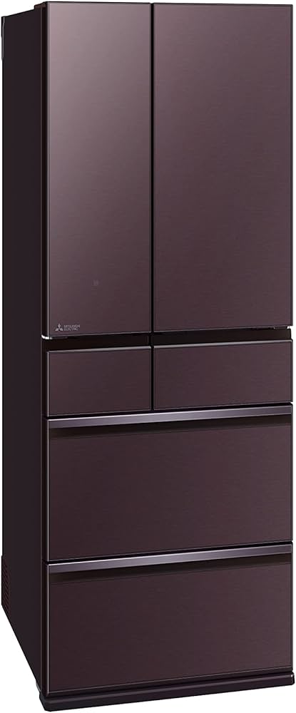 Amazon | 三菱電機 冷蔵庫 幅68.5cm 608L 6ドア 冷凍室が真ん中