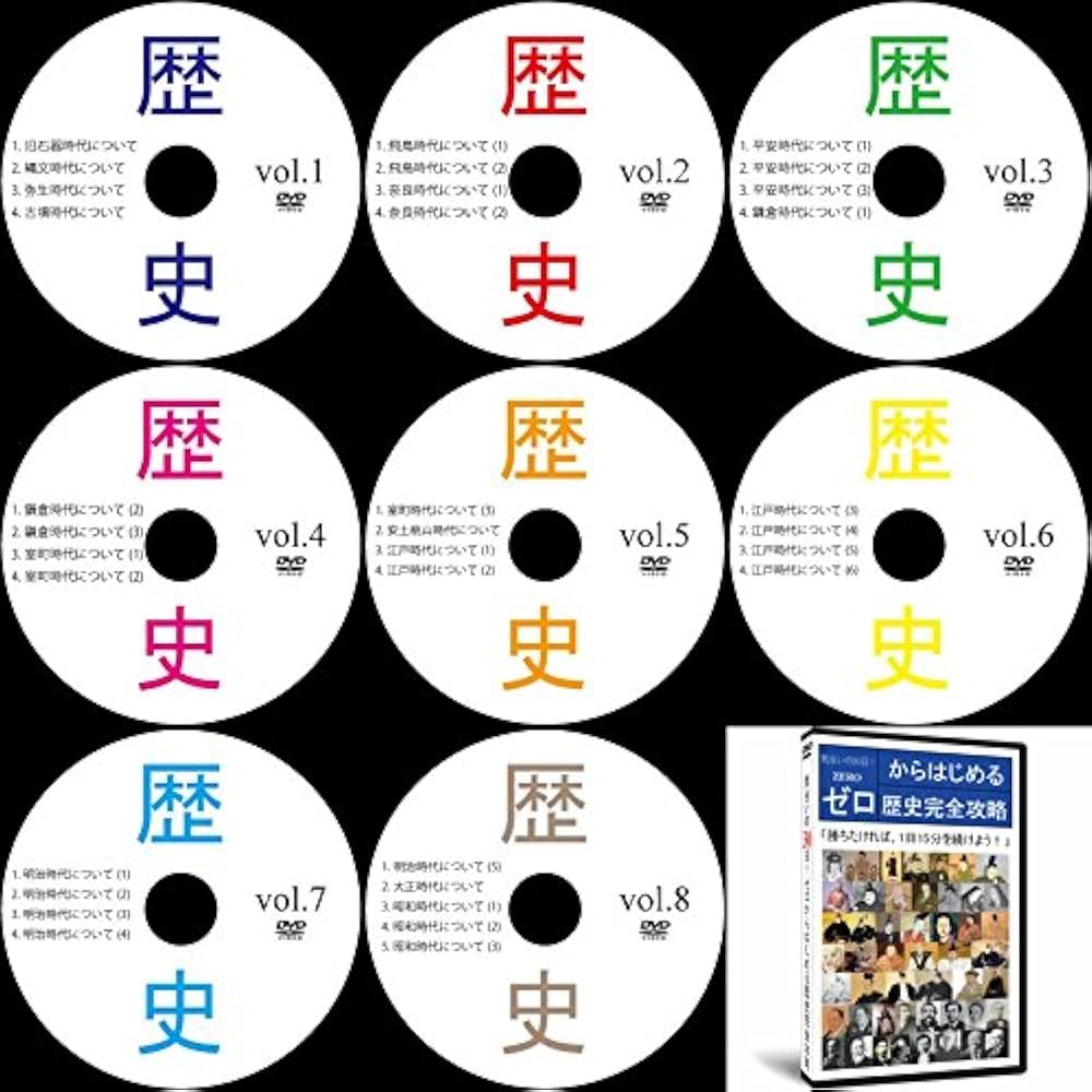 Amazon.co.jp: 中学受験社会歴史DVD全8枚 : PCソフト