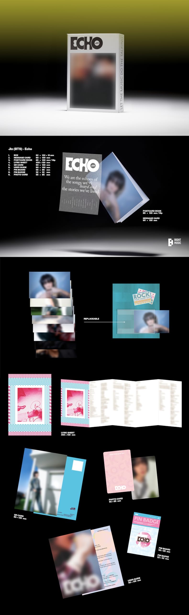 Amazon.com: B'TS JIN Echo 2nd Solo Mini Album with Tracking Sealed