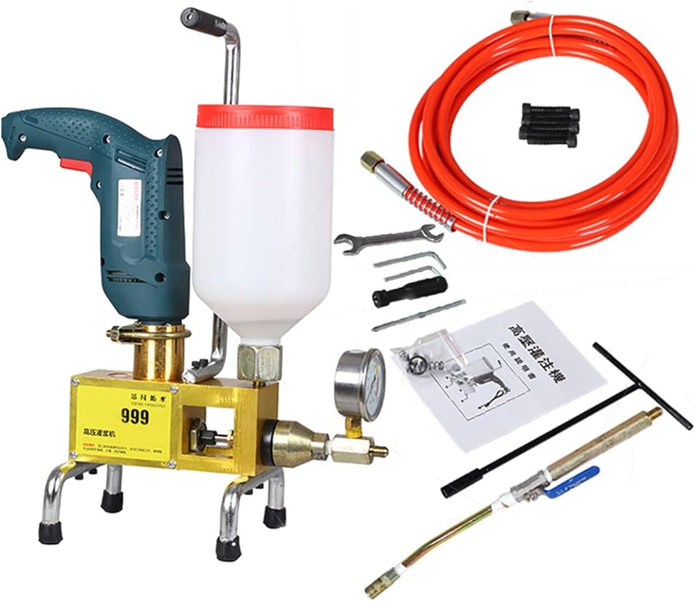 Amazon | 樹脂注入注入ポンプ910W壁ギャップ修理Pu高圧灌流機
