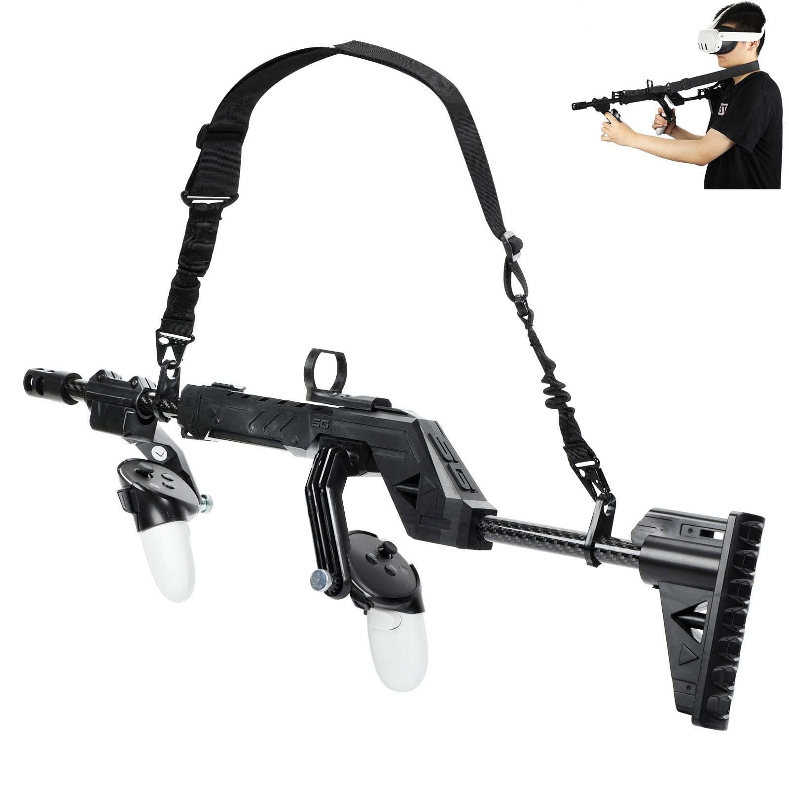 Amazon.co.jp: YipuVR VR ガンストック Meta Quest 3 用、VR Gun Stock