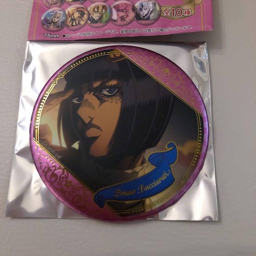 ジョジョの奇妙な冒険 アニメ10周年記念展 75mm 缶バッジ ミスタ 24点