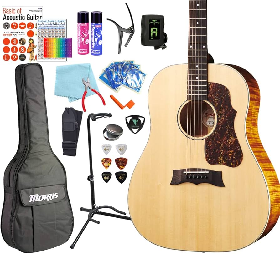 Amazon | モーリス アコギ MORRIS G-021 初心者 ハイグレード 18点