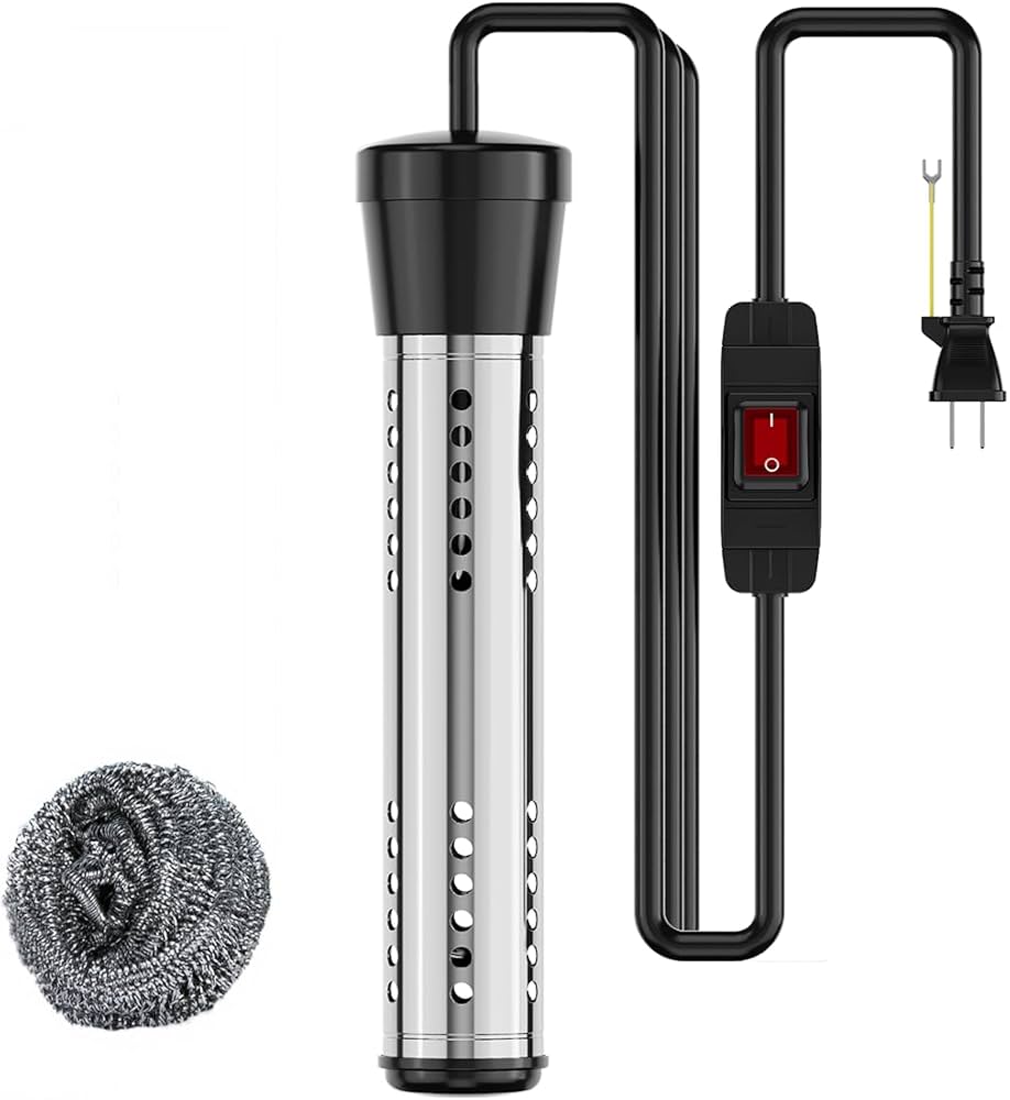 Amazon | 投げ込みヒーター 2024新型【スイッチ付き】浴槽用給湯器 70