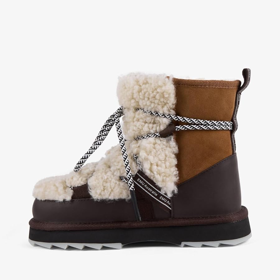 Amazon.com | EMU Australia - Blurred Teddy Womens Boot, Chestnut