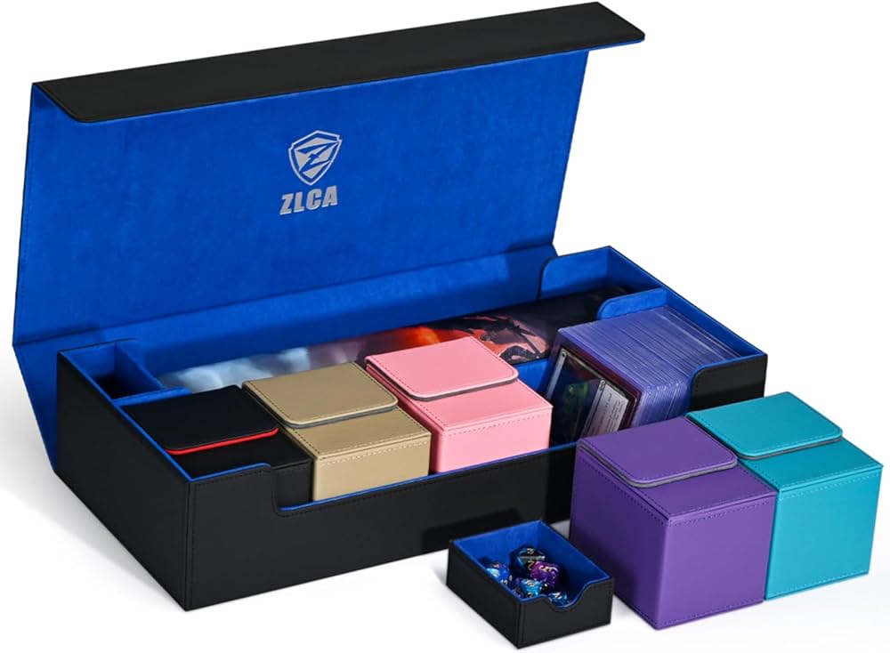 Amazon.co.jp: ZLCA カードデッキボックス プレイマット付き MTG TCG用