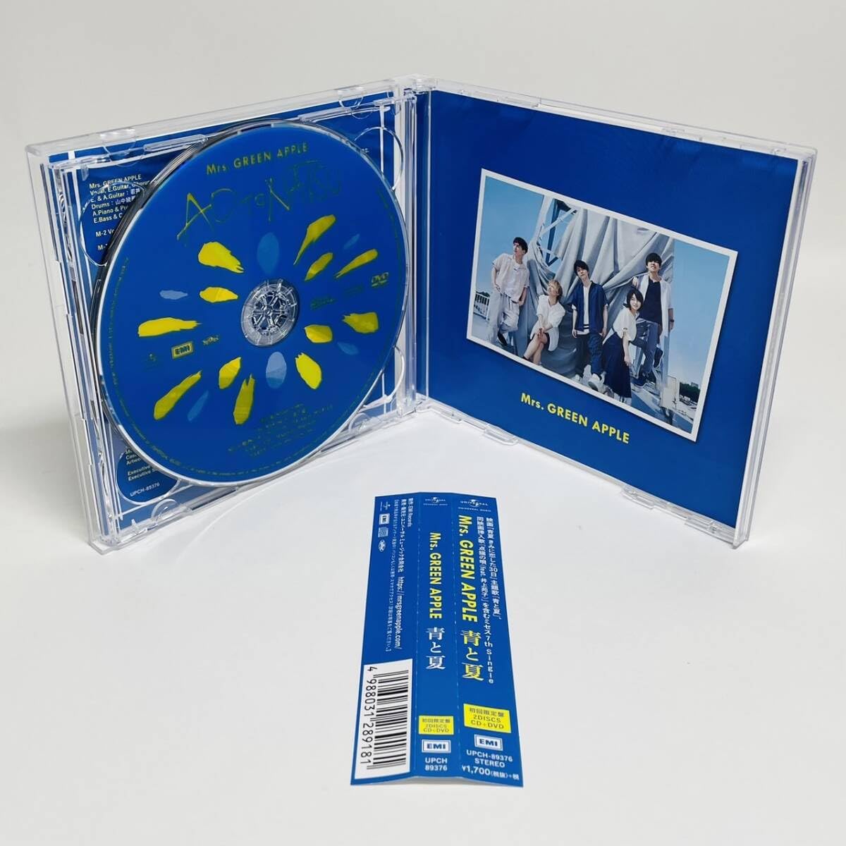 Amazon.co.jp: 帯付☆Mrs.GREEN APPLE 青と夏(初回限定盤)(DVD付