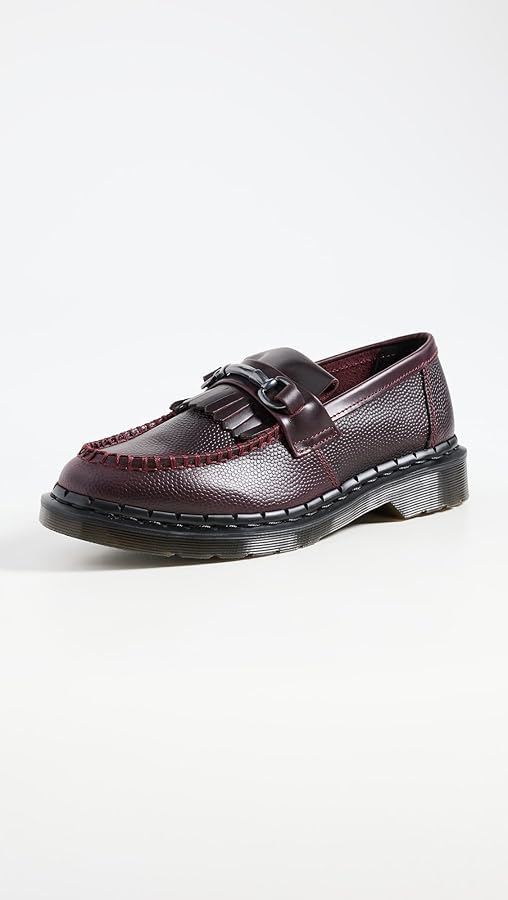 Amazon | Dr. Martens エイドリアン スナッフル ローファー, Oxblood