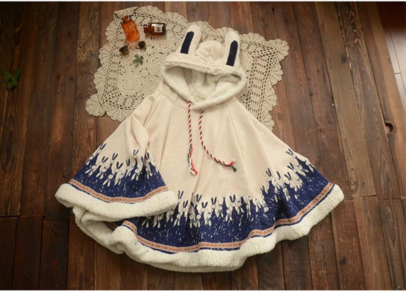 Amazon | [SSUPTEMBER2] ポンチョコート ケープ レディース 森ガール系