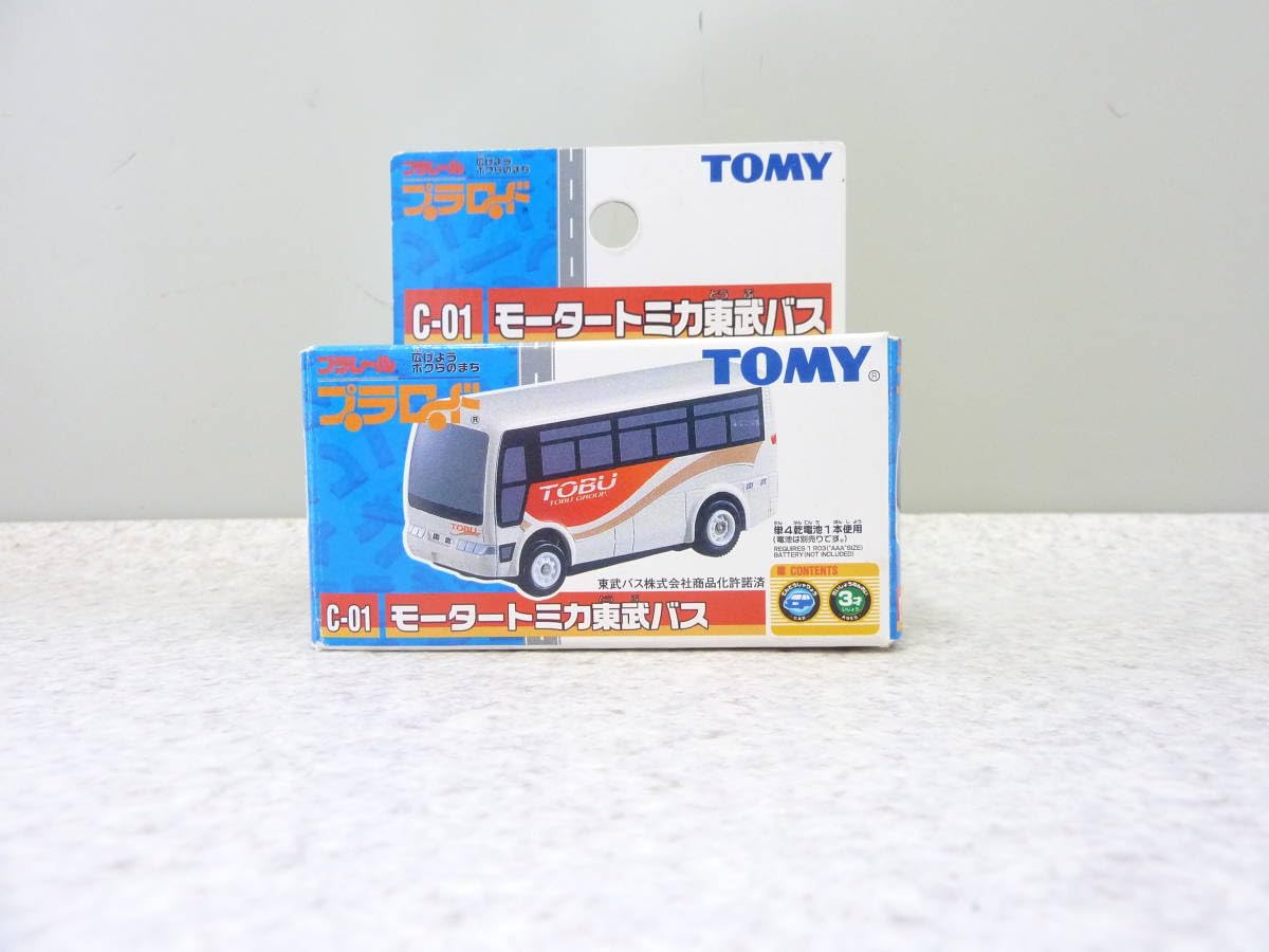 トミカ プラロード道路セット モータートミカのバス付 トミカ