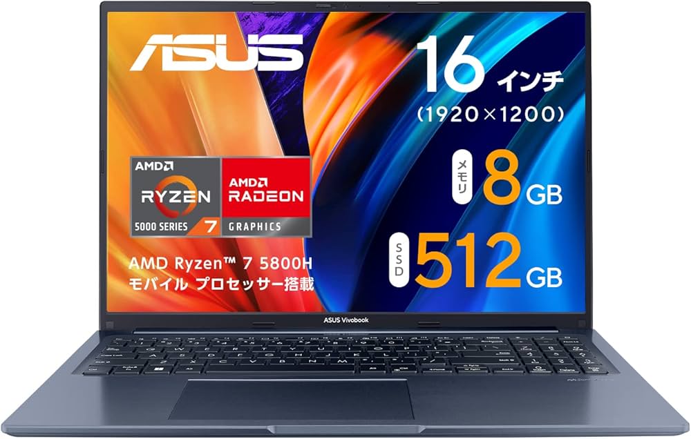 Amazon.co.jp: ASUS ノートパソコン Vivobook 16X M1603QA (Ryzen 7