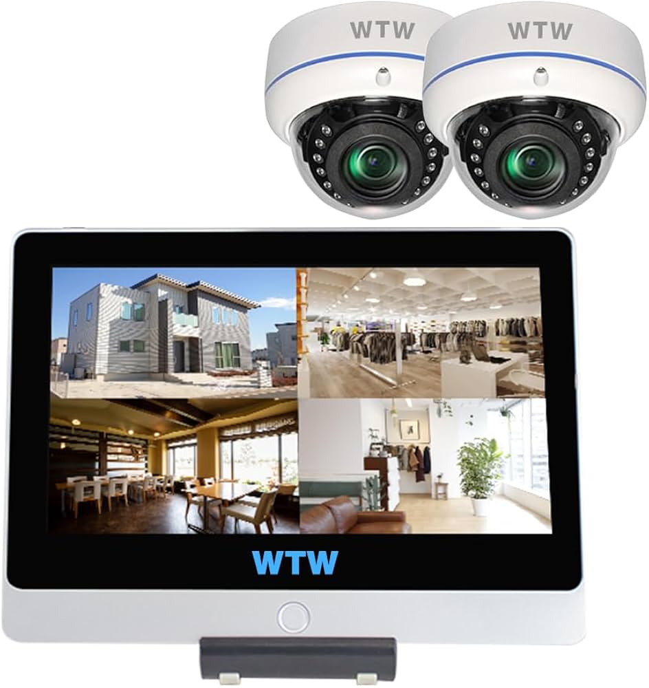 Amazon.co.jp: WTW 塚本無線 ドームカメラ2台セット モニター一体型8ch