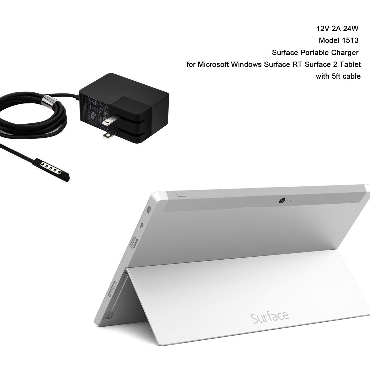 Amazon.com: Microsoft Surface 24W Power Supply For Surface or