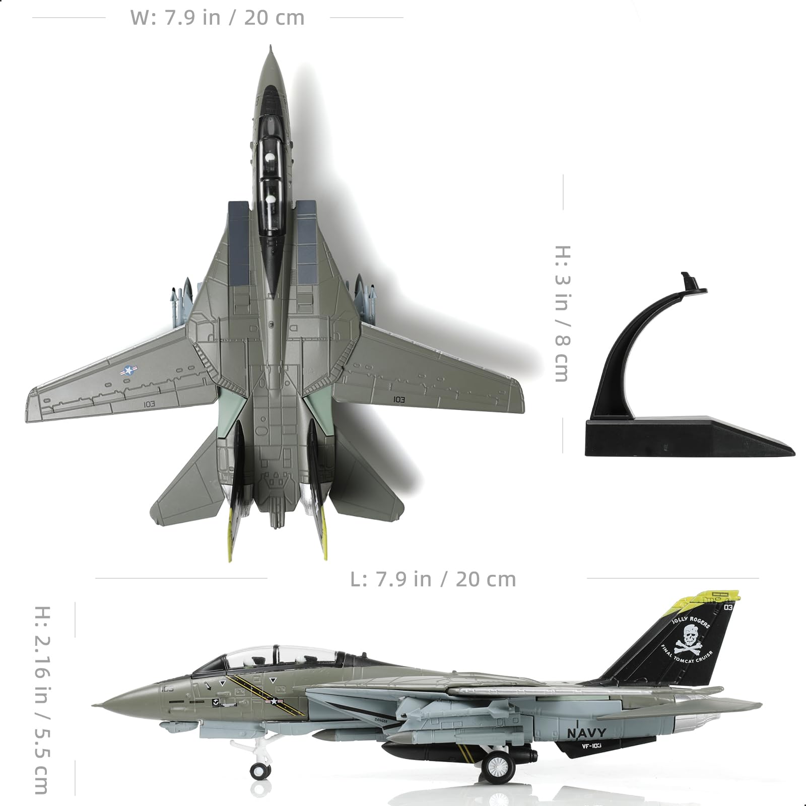 Amazon.com: SEBUNAS F-14A Tomcat 1/100 Metal Airplane Model Kits