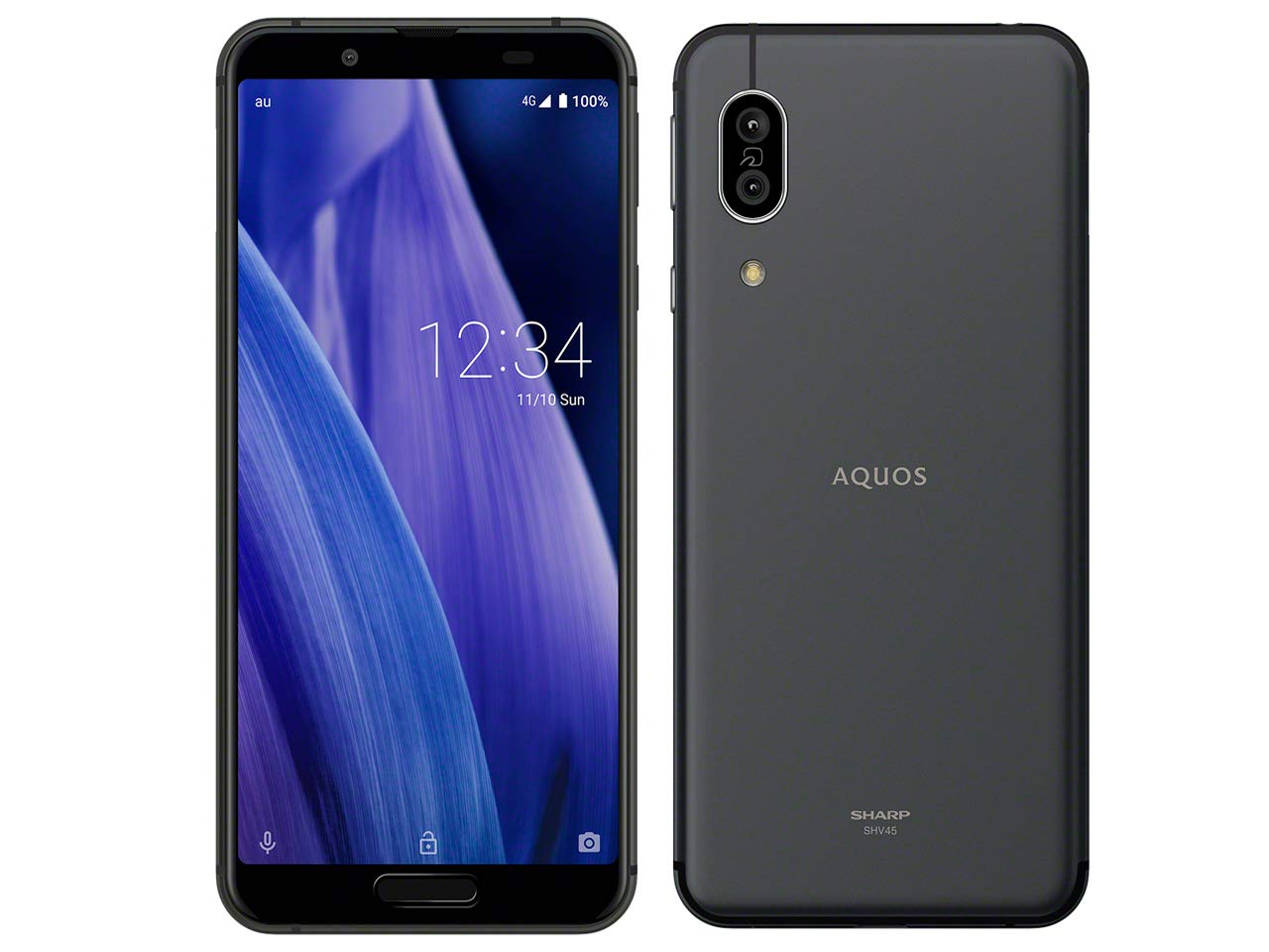 Amazon | AU AQUOS sense3 SHV45 ブラック 黒 白ロム | au(エーユー