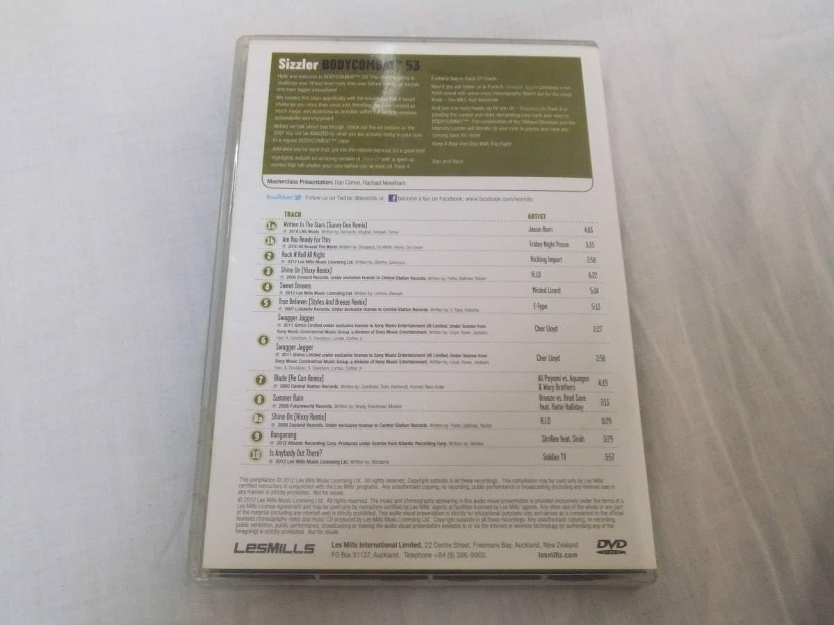 Amazon.co.jp: 再生良好 【貴重】 レスミルズ ボディコンバット 53 DVD