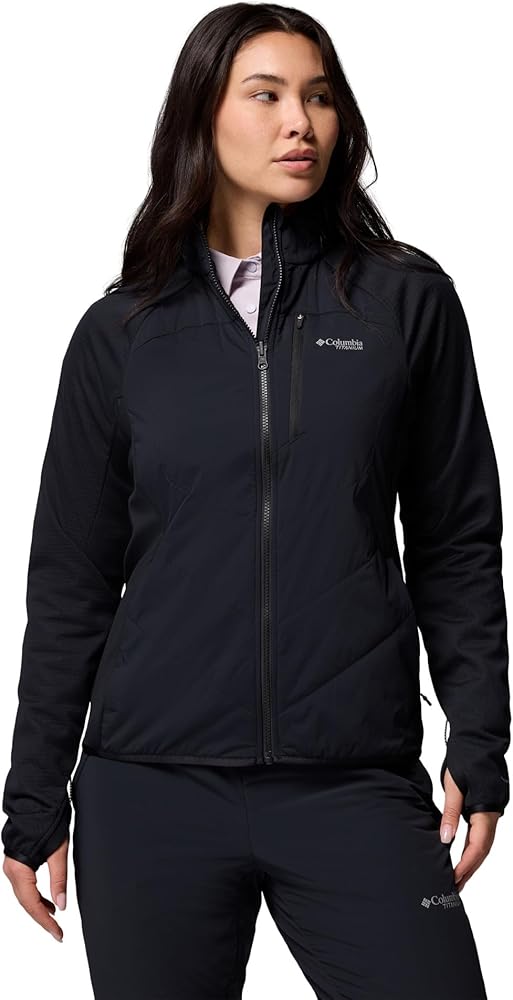 Amazon.com: Columbia Womens Arctic Crest Hybrid Full Zip, Black, X