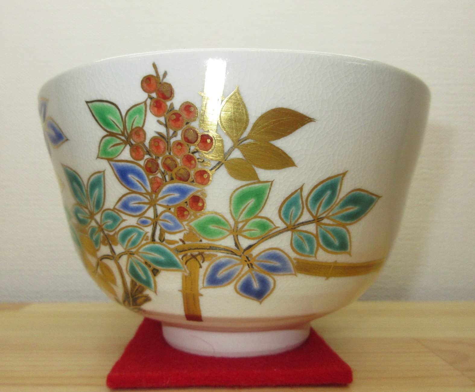 Amazon | 【逢絢亭】茶道具 茶碗 抹茶茶碗 京焼 仁清写 南天の図 手塚