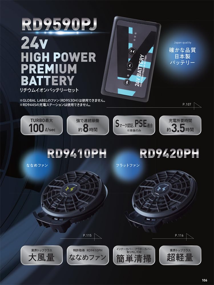 Amazon.co.jp: SUN-S(サンエス) 空調風神服 24V仕様リチウムイオン