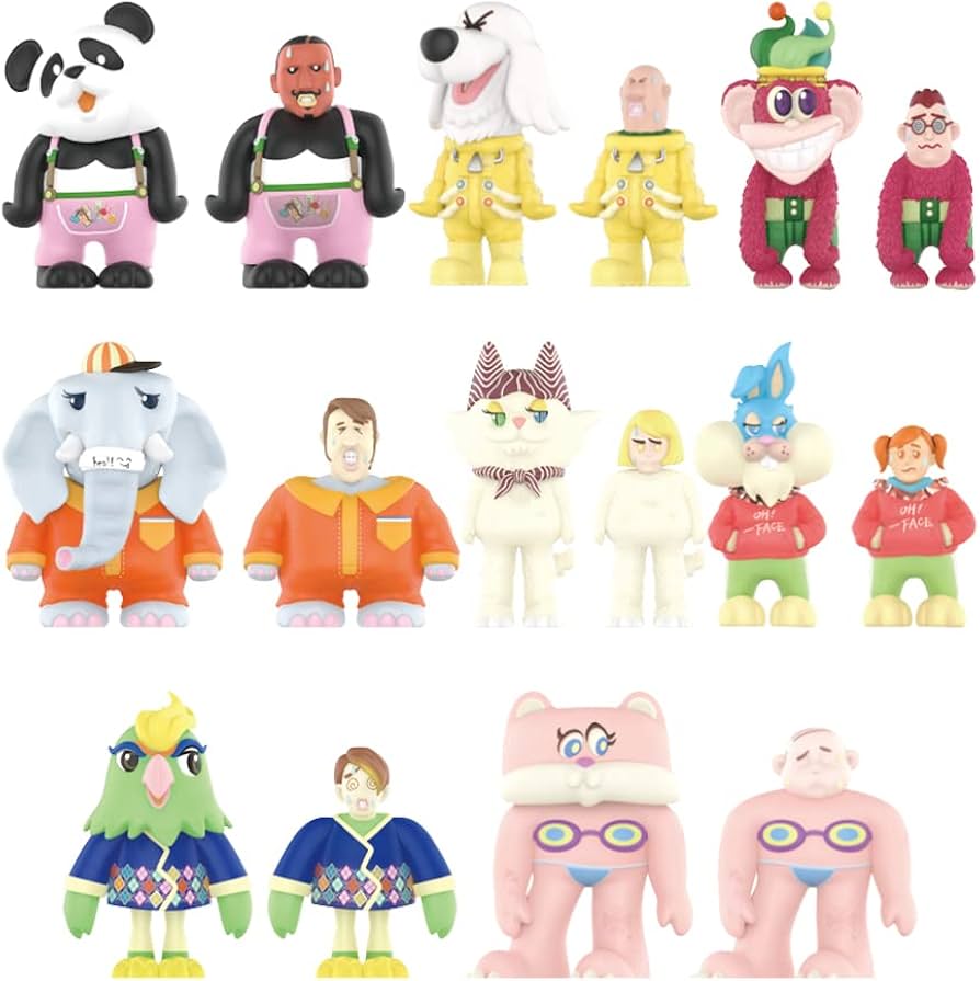 Amazon.co.jp: pop mart CoolrainLABO Oh Faceシリーズ 3ピース 限定