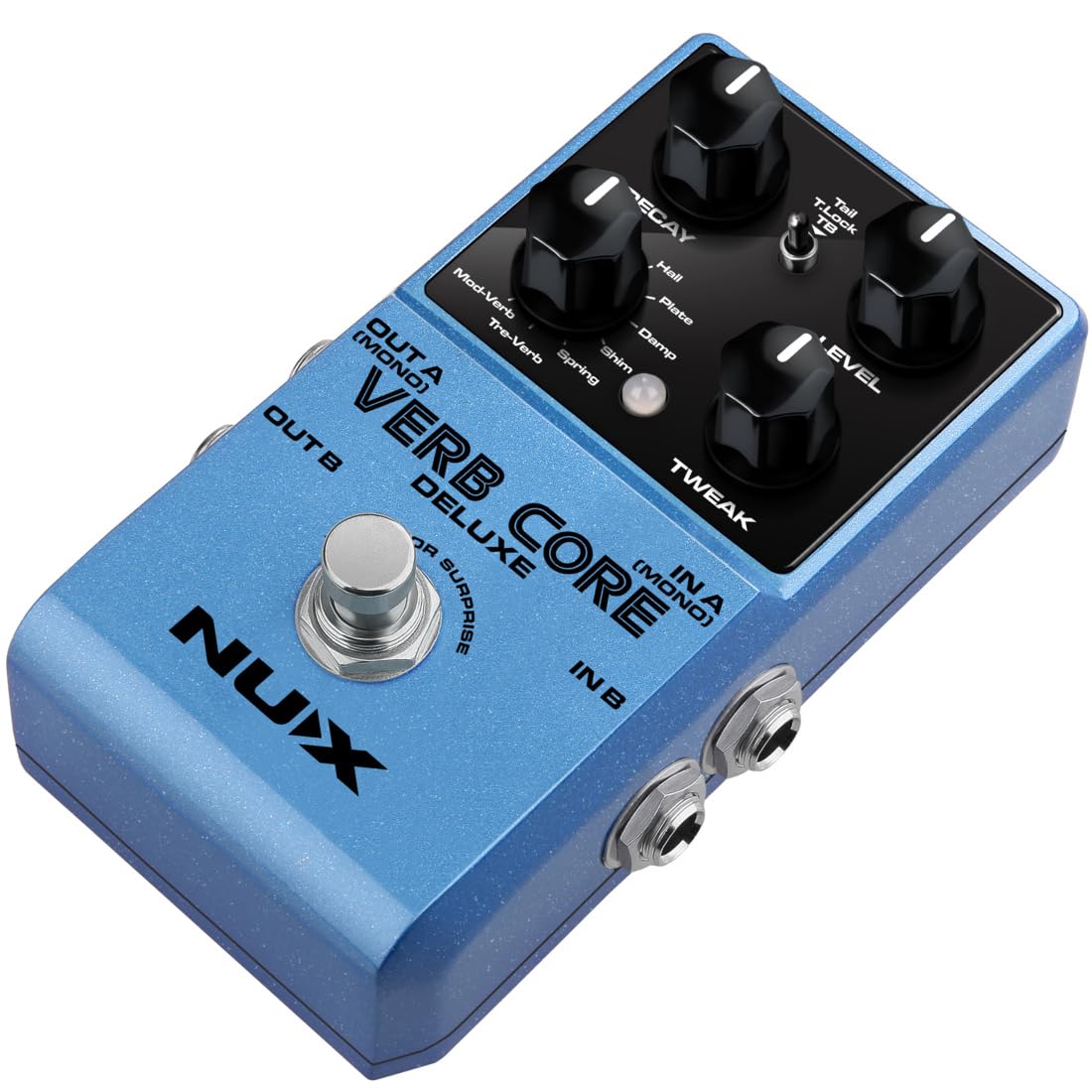 Amazon.com: NUX Verb Core Deluxe Reverb Pedal, 8 Reverb Types in a