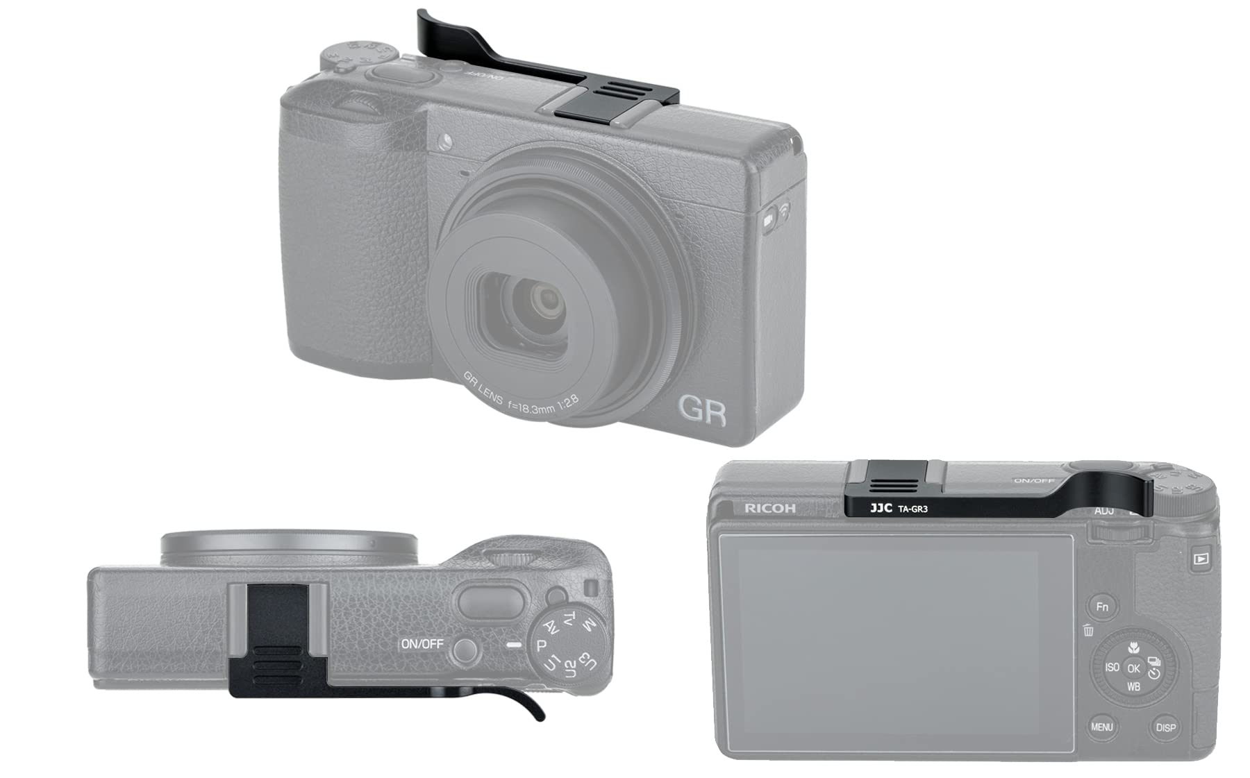Amazon | JJC 金属サムグリップ Ricoh リコー GR III GR3 デジタル