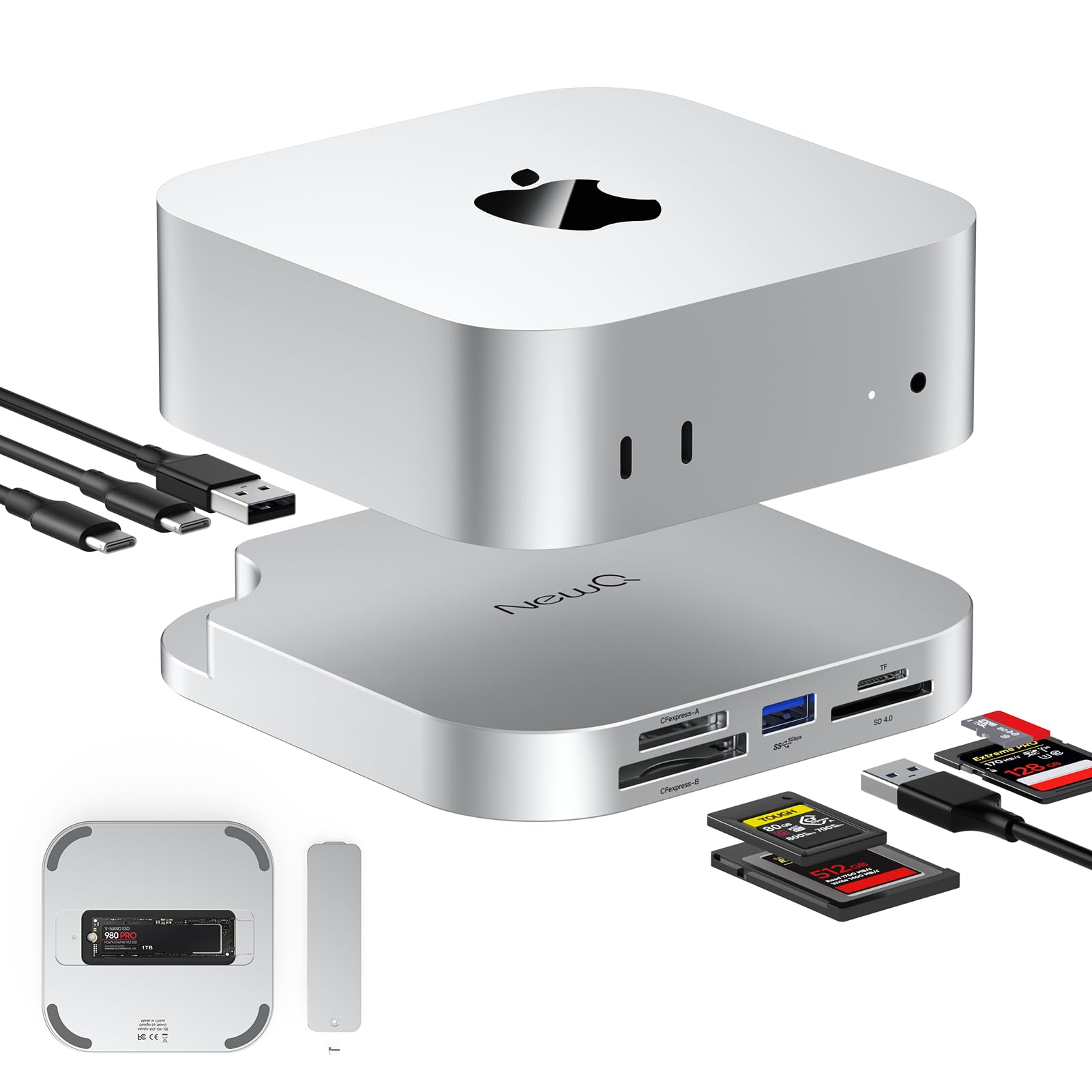 Amazon.com: Mac mini M4 Hub with SSD Enclosure and Multi Card