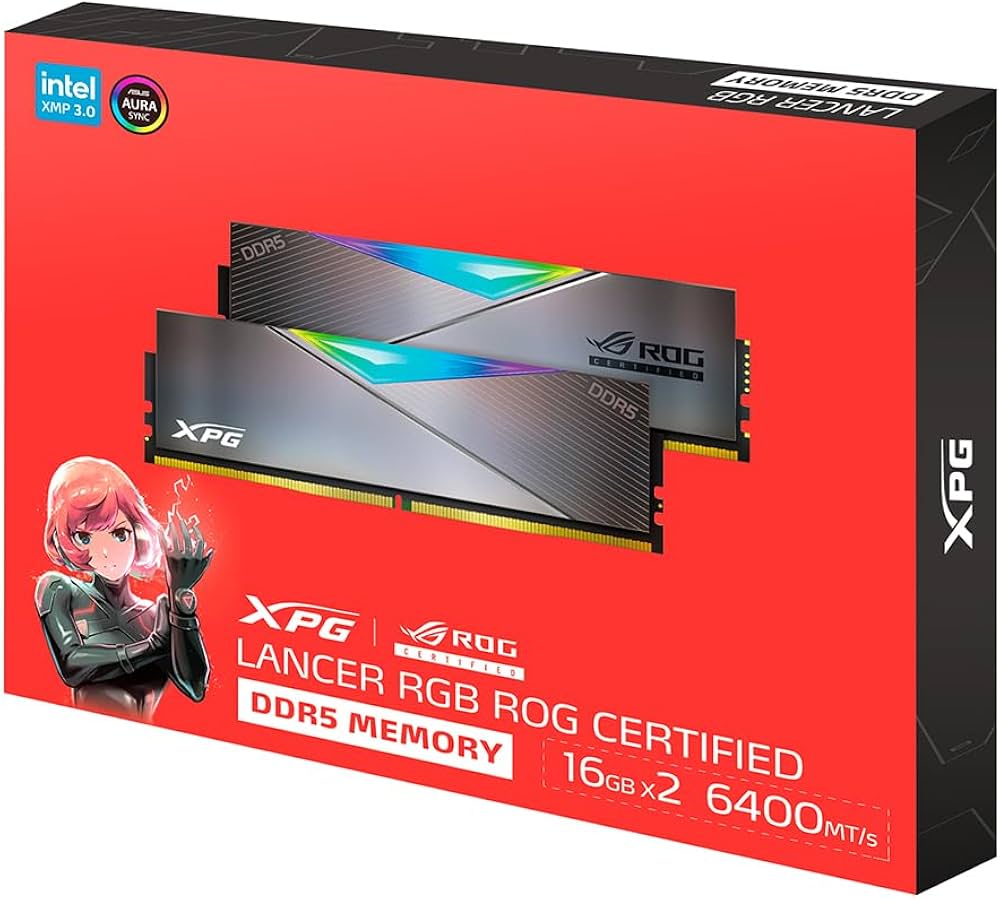 Amazon.co.jp: XPG Lancer RGB ROG認定 DDR5 6600MHz 32GB (2x16GB