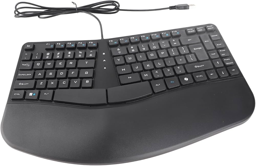 Amazon | Acogedor エルゴノミクスキーボード USB有線分割キーボード