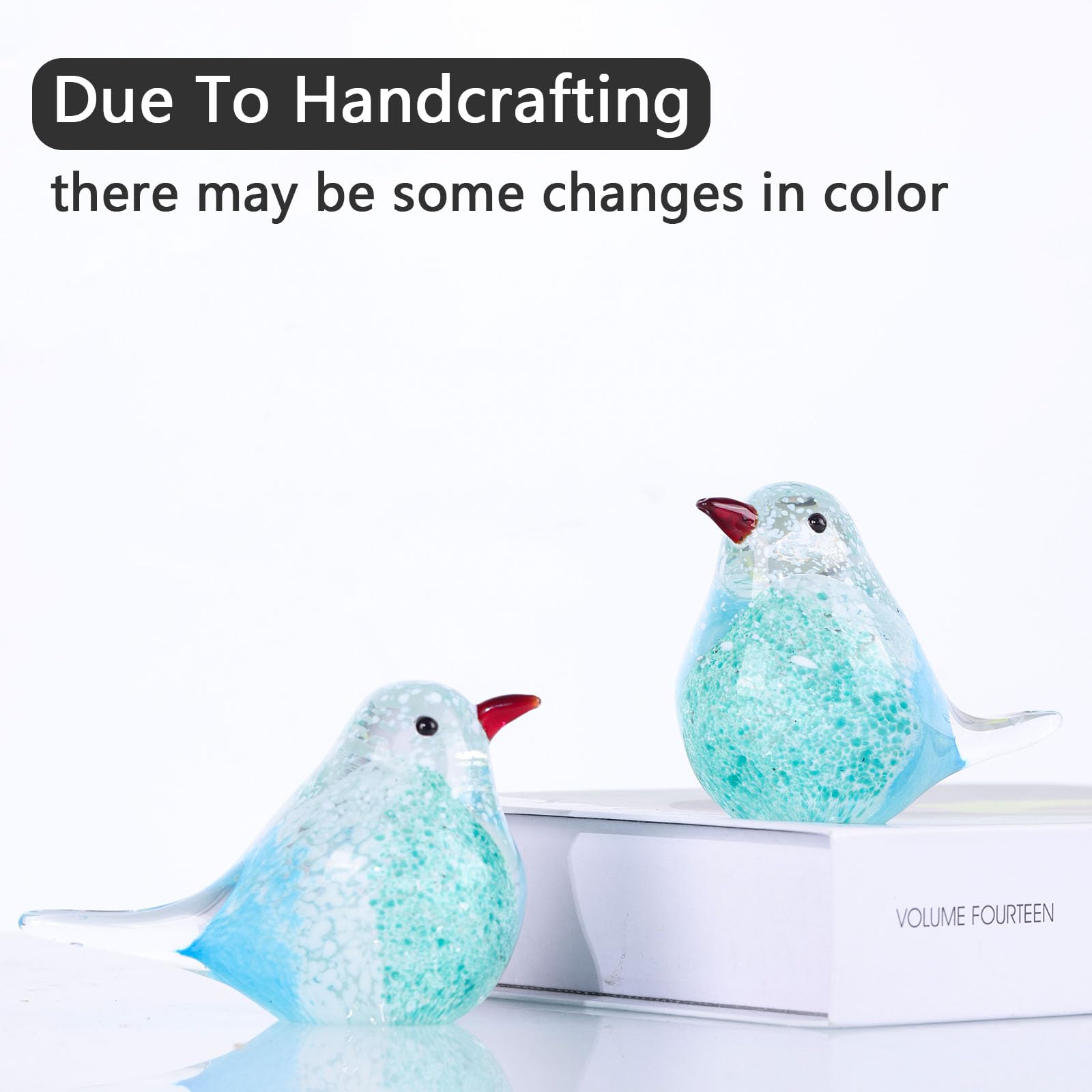 Amazon.co.jp: ガラス鳥の置物 青い鳥の置物 ムラノガラスの鳥 鳥の