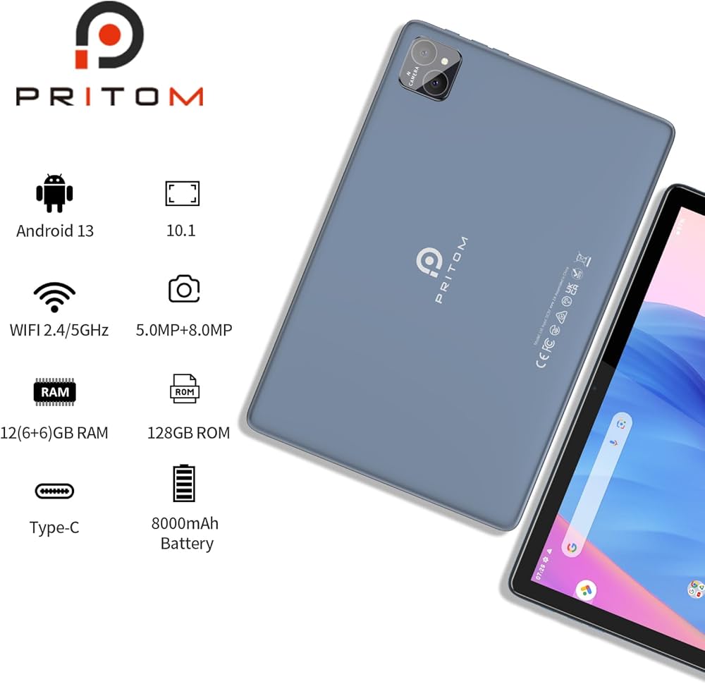 Amazon.co.jp: PRITOM プリトム タブレット 10インチ セルラー+WiFi