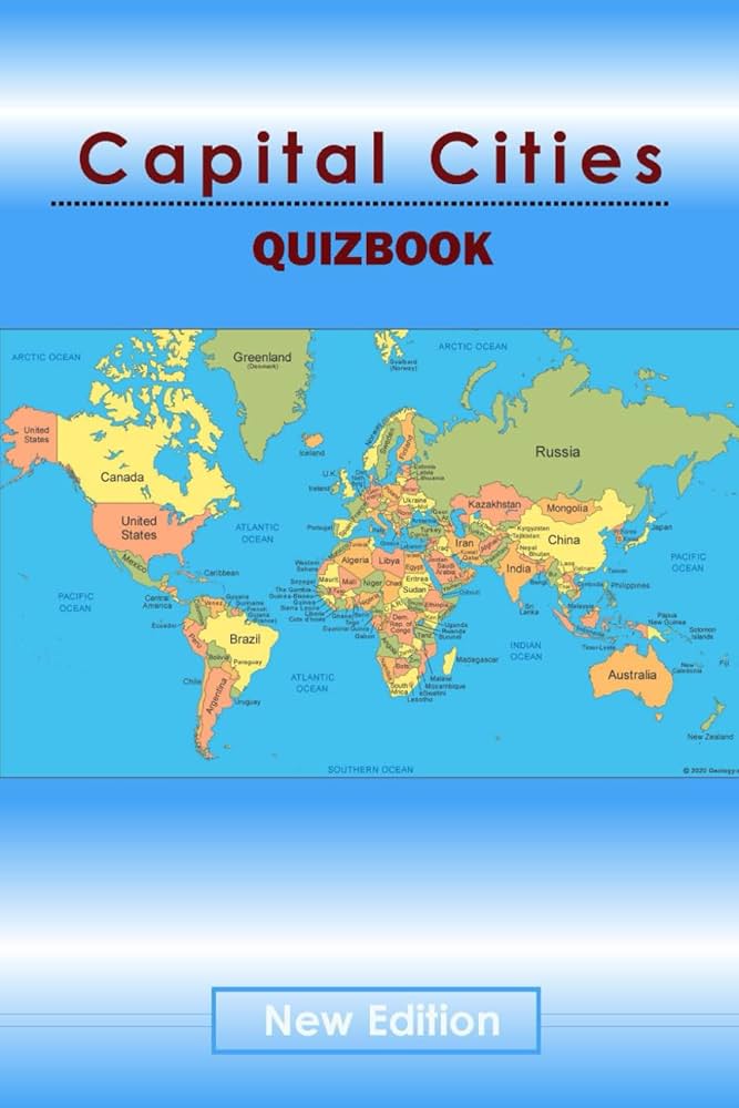 Capitals of the World Quiz Book: Demure, B: 9798861882569: Amazon