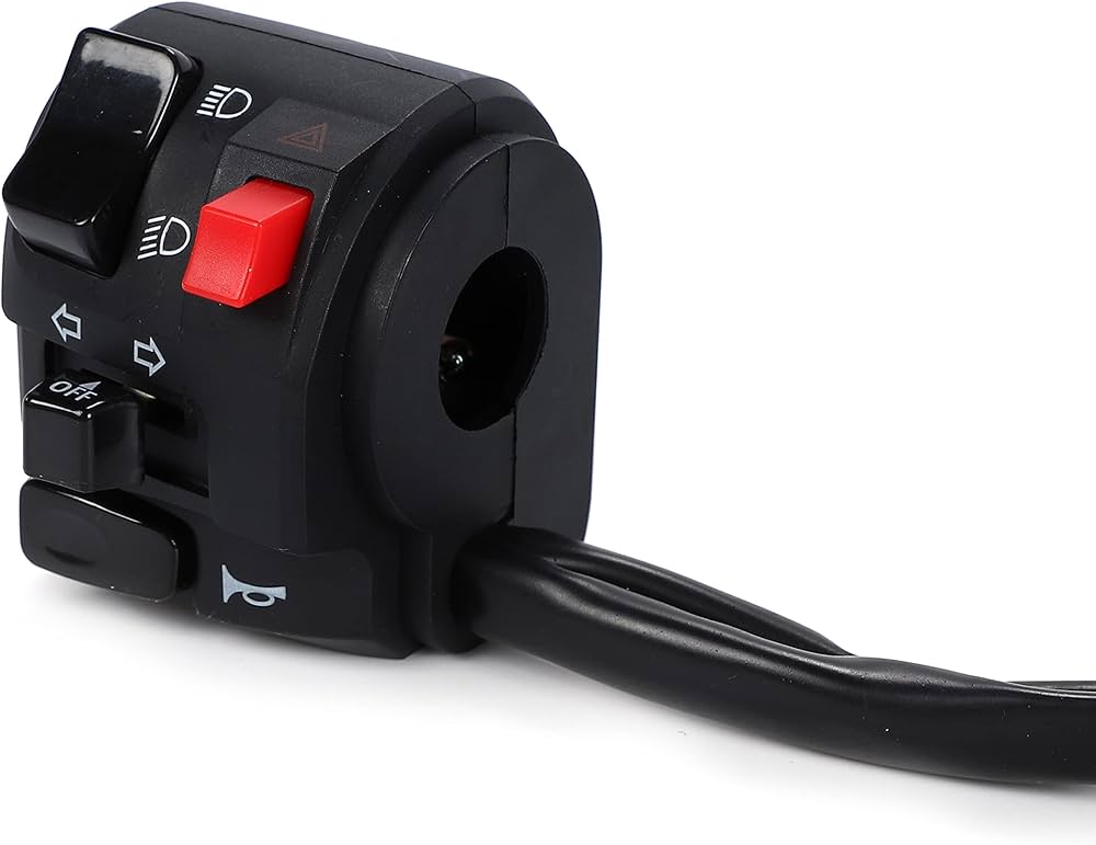 Amazon.co.jp: バイク ハンドル スイッチ ボックス 左右 汎用 多機能