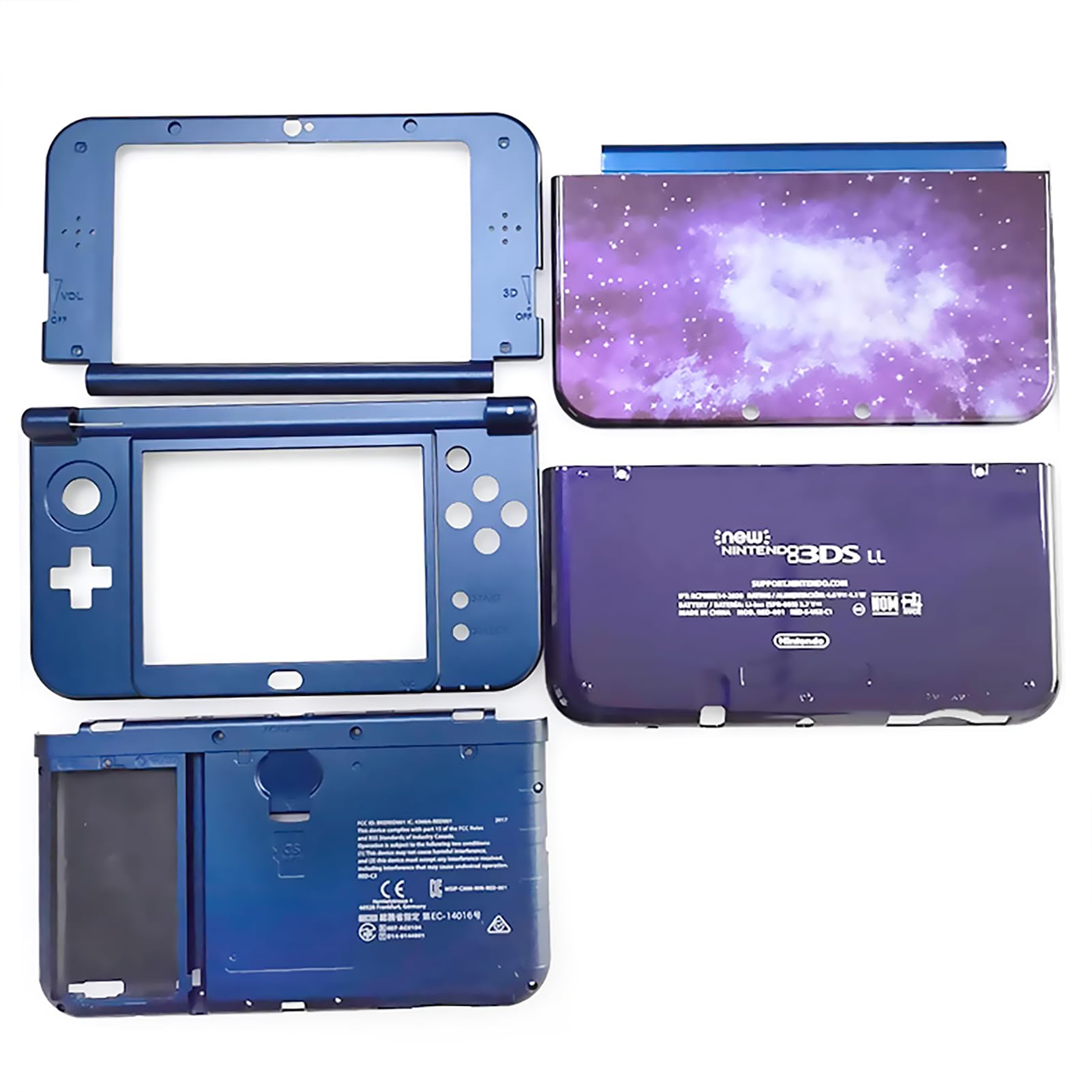 Amazon.co.jp: New3DSXL エクストラハウジングシェルセット 星空交換品