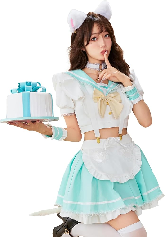 Amazon.co.jp: [Malymoon] コスプレ セーラー服 制服 キャット 猫耳