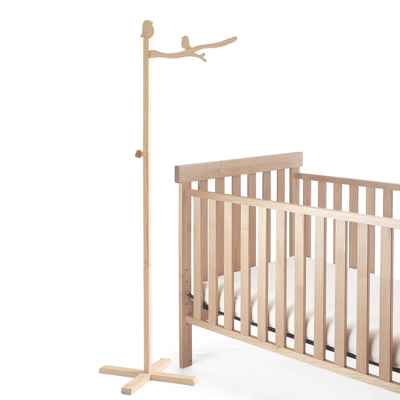 Amazon | スタンド式 メリーアーム 木製 小鳥 モビール スタンド