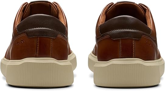 Amazon | Clarks メンズ Brodin Lace, ダークタンレザー, 12 Wide