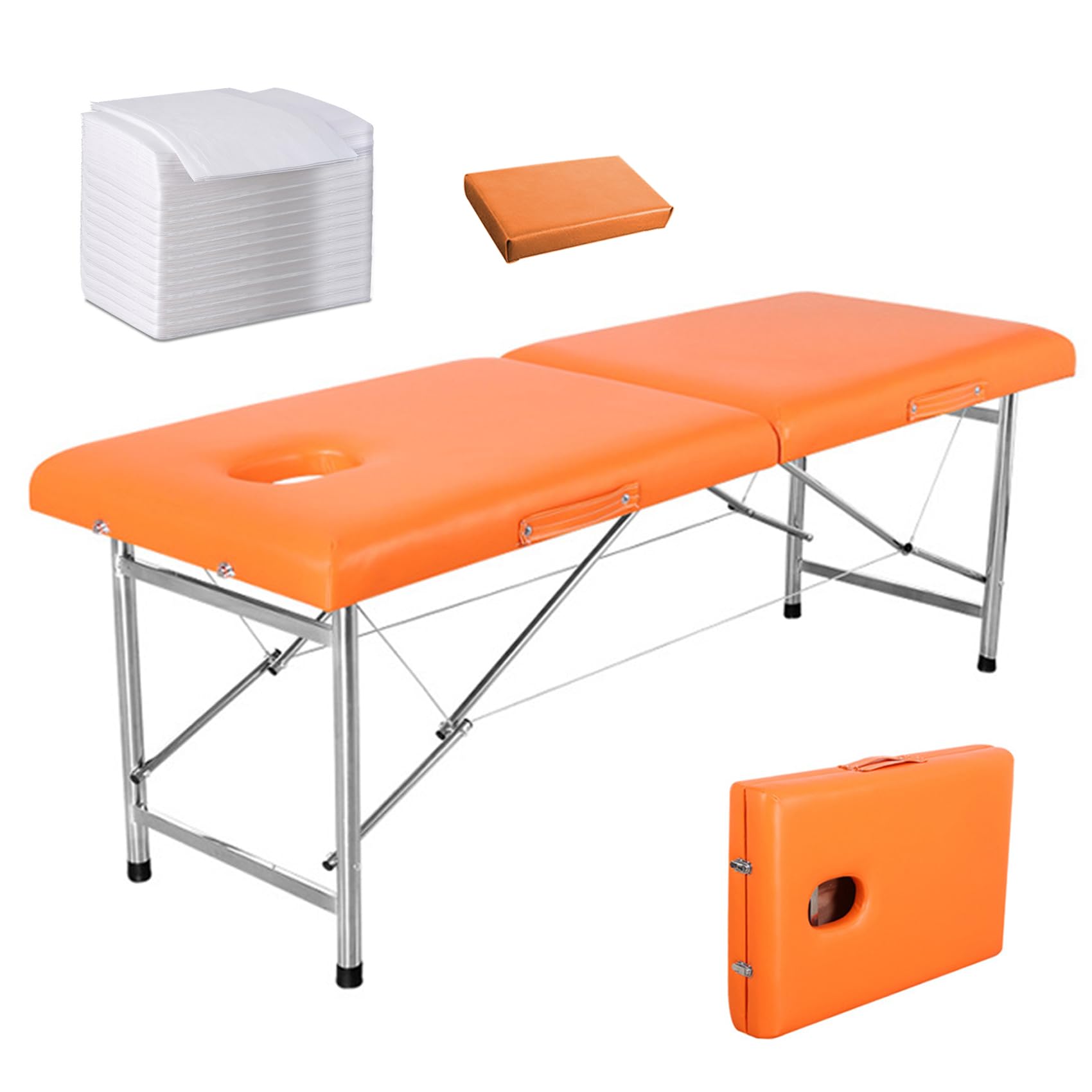 Amazon.co.jp: マッサージベッド 折りたたみ 施術ベッド ポータブル