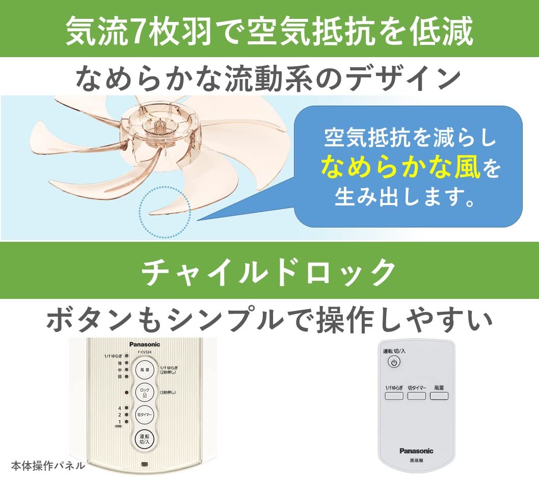 Amazon | パナソニック 扇風機 リビング 風量3段階切替 左右首振り