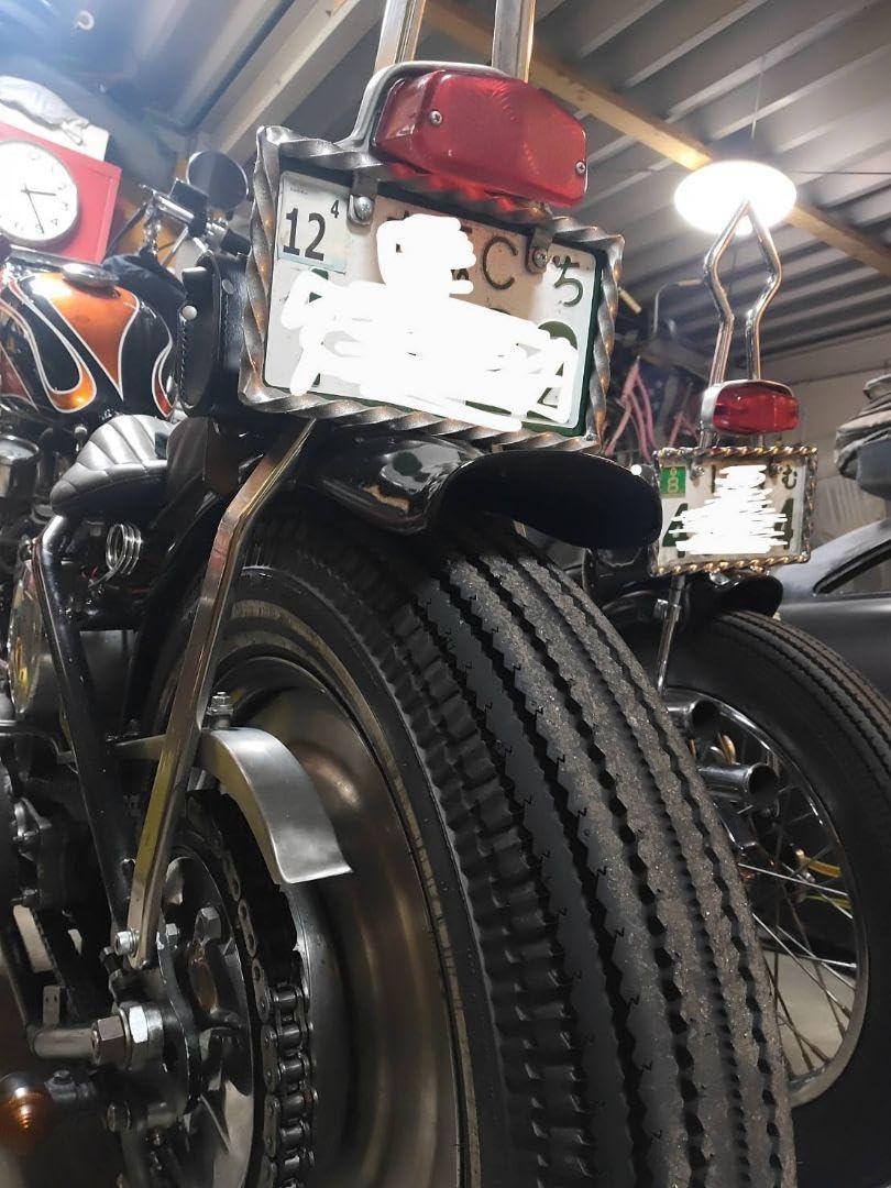 Amazon.co.jp: ツイスト ナンバーフレーム 70s ハーレー chopper