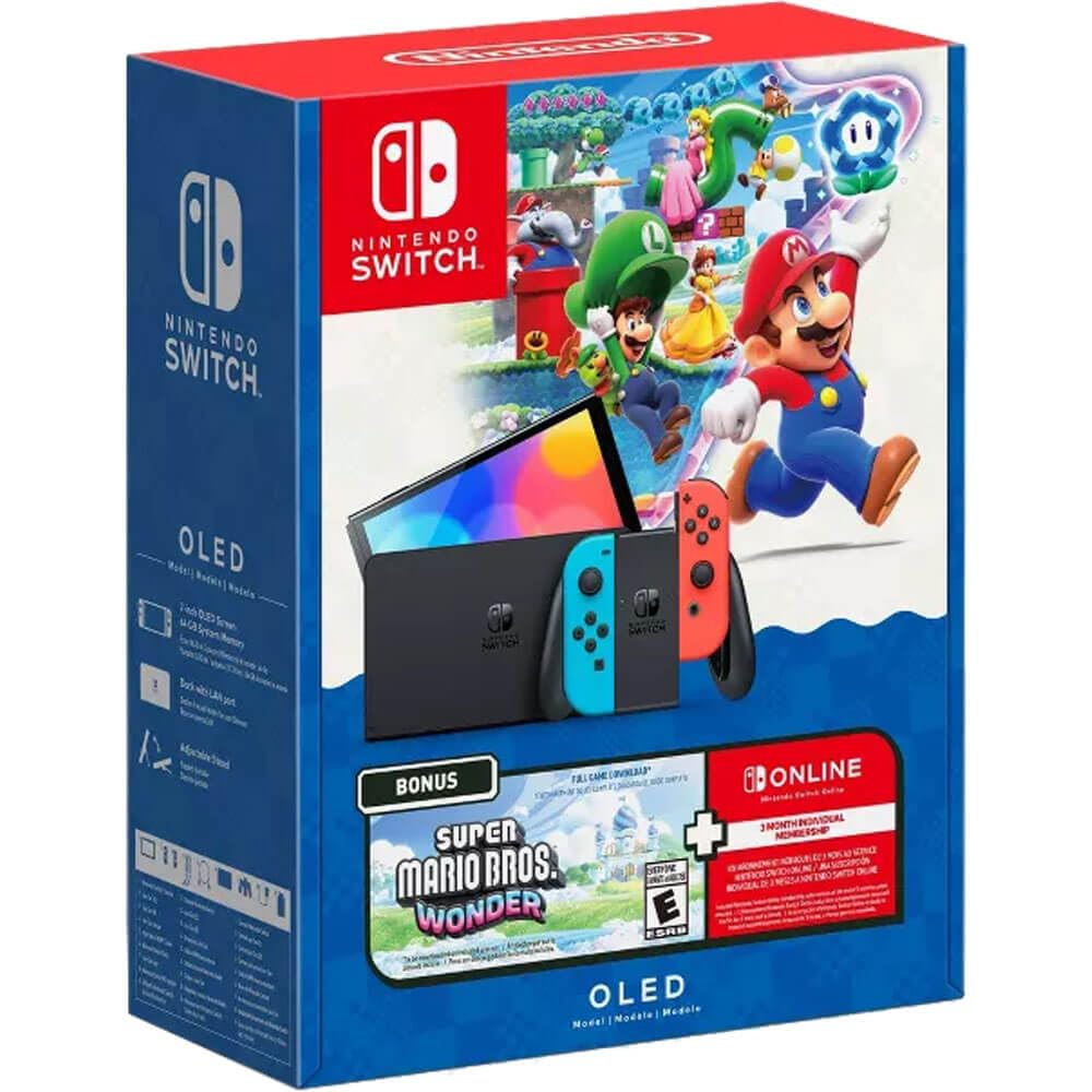 Amazon.com: Nintendo Switch OLED Super Mario Bros. Wonder Bundle
